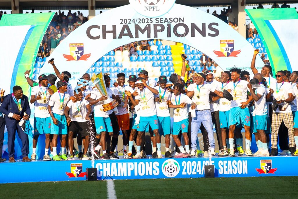 Remo Stars clinches Nigeria Premier League title.