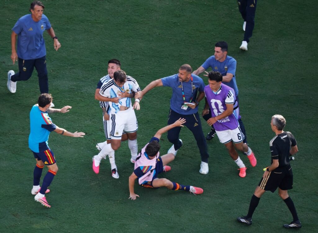 Typical Argentina: Hiding Behind Messi's Halo to Cross the Line