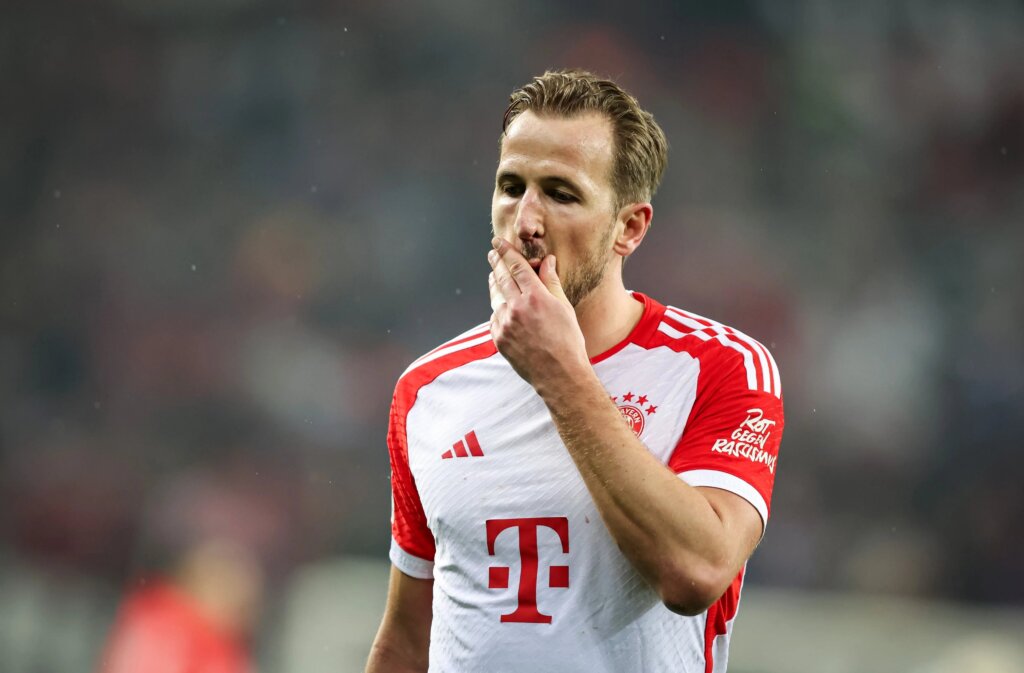 www.oltsport.com Harry Kane in action for Bayern Munich